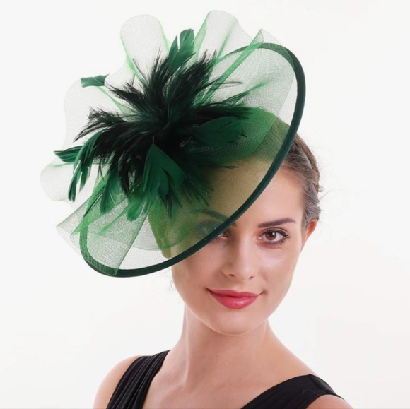 NEW! Emerald Green Kentucky Derby Hat - Picture 3 of 3